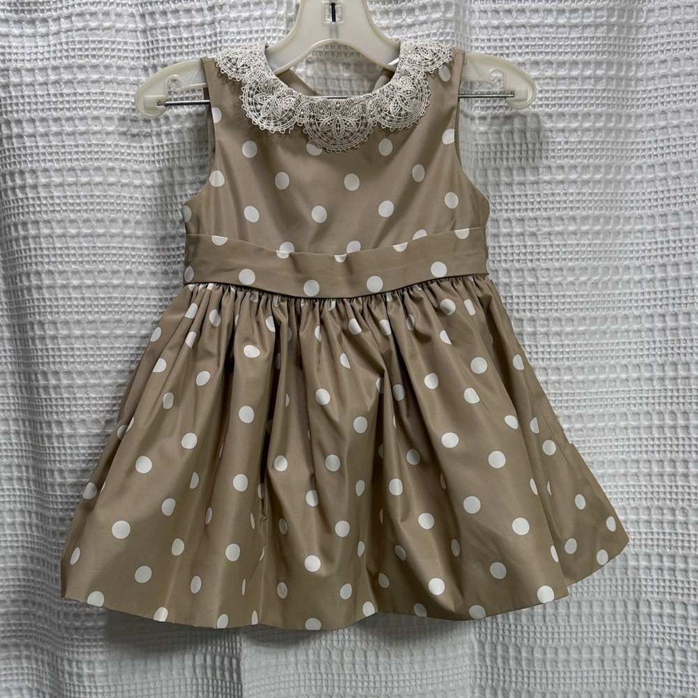 Jason Wu x Neiman Marcus For Target Polka Dot Kids Dress Lace Collar SZ 18 Mos